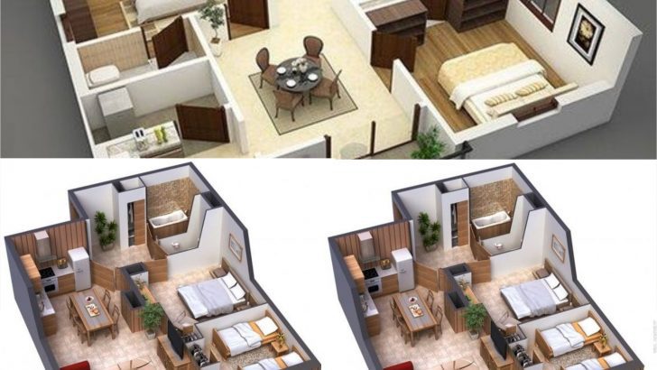 Inspirasi Denah Rumah 2Kamar